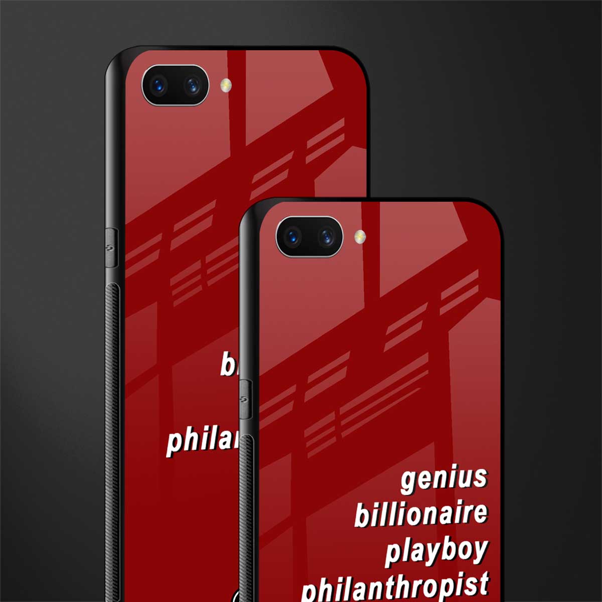genius billionaire playboy philantrophist glass case for realme c1 image-2