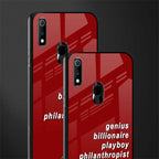 genius billionaire playboy philantrophist glass case for realme 3 pro image-2