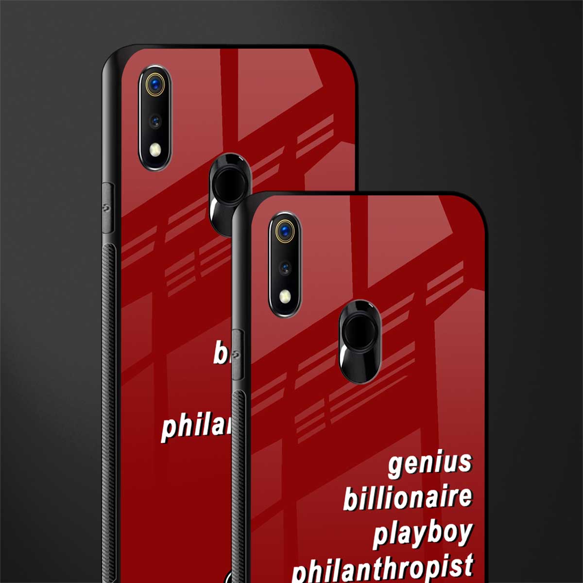 genius billionaire playboy philantrophist glass case for realme 3 pro image-2