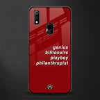 genius billionaire playboy philantrophist glass case for realme 3 pro image