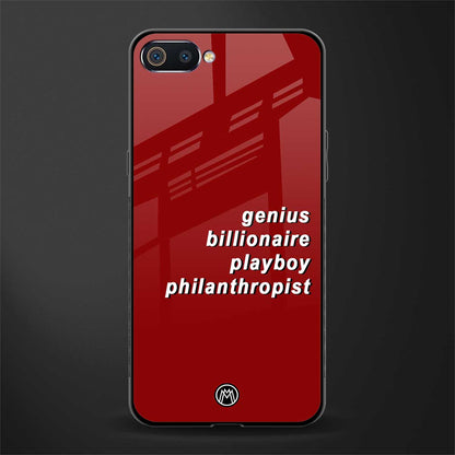 genius billionaire playboy philantrophist glass case for realme c2 image