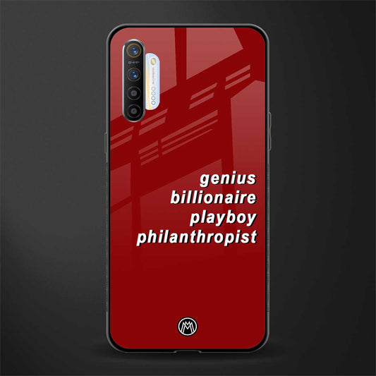genius billionaire playboy philantrophist glass case for realme xt image