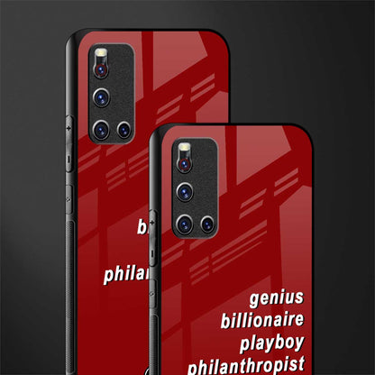 genius billionaire playboy philantrophist glass case for vivo v19 image-2