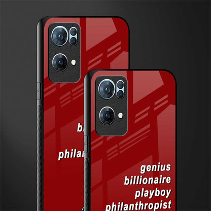 genius billionaire playboy philantrophist glass case for oppo reno7 pro 5g image-2