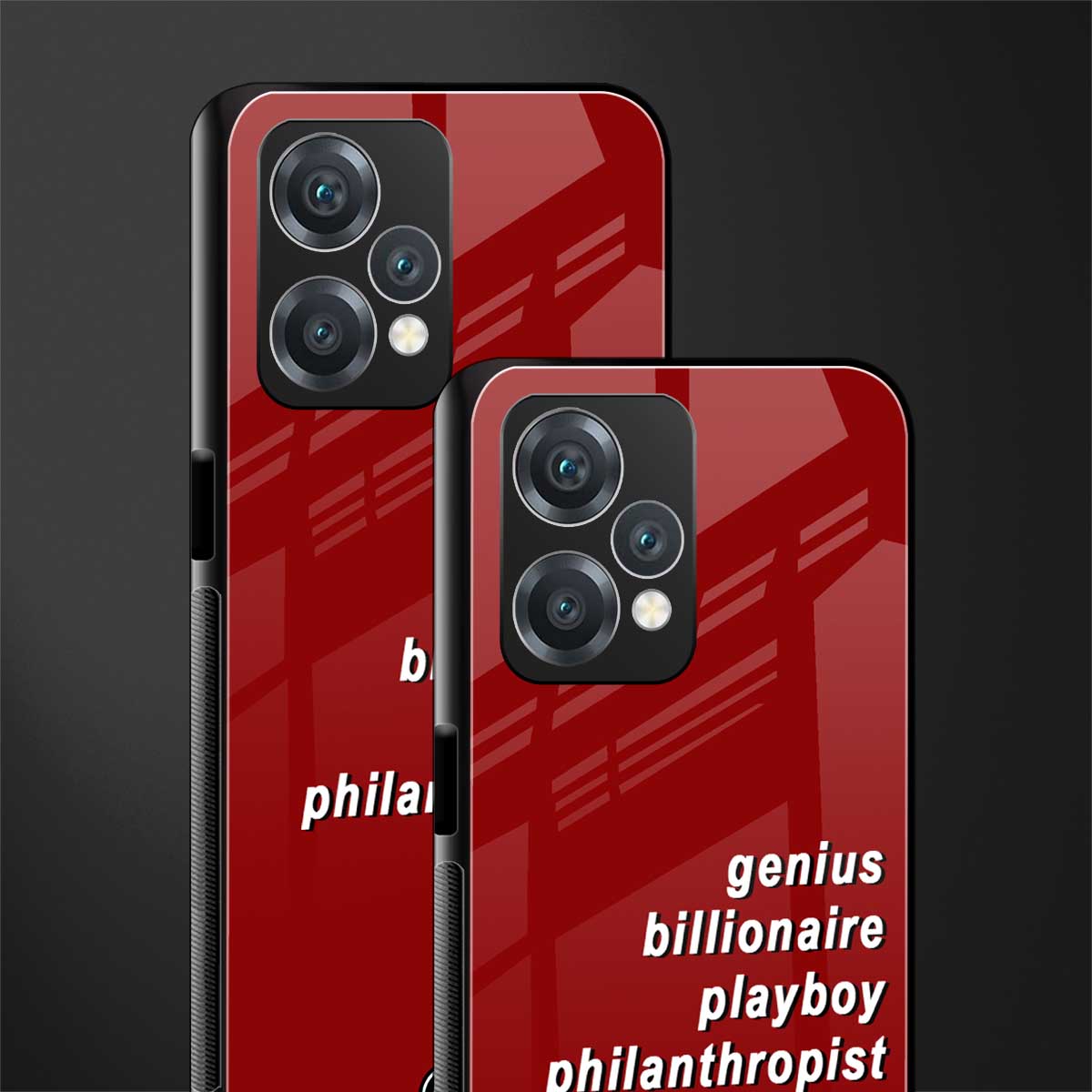 genius billionaire playboy philantrophist back phone cover | glass case for realme 9 pro 5g
