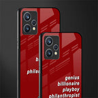 genius billionaire playboy philantrophist glass case for realme 9 pro plus 5g image-2