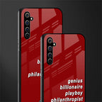 genius billionaire playboy philantrophist glass case for realme x50 pro image-2