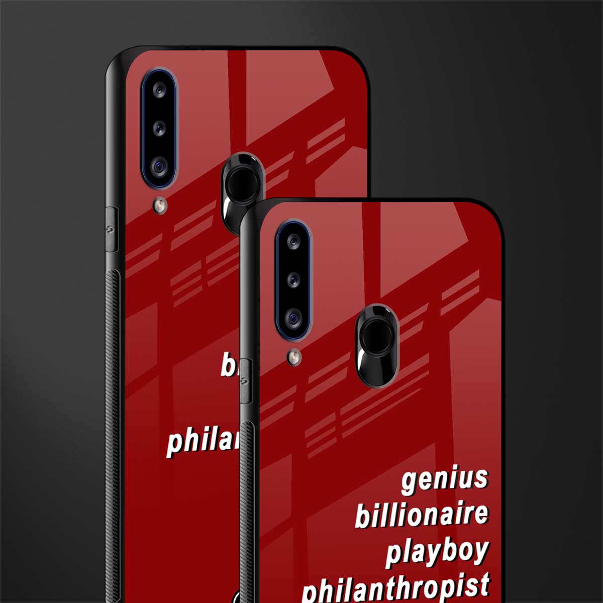 genius billionaire playboy philantrophist glass case for samsung galaxy a20s image-2