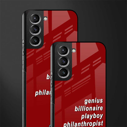 genius billionaire playboy philantrophist glass case for samsung galaxy s21 image-2