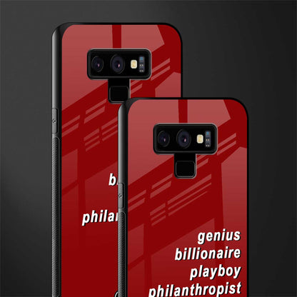 genius billionaire playboy philantrophist glass case for samsung galaxy note 9 image-2