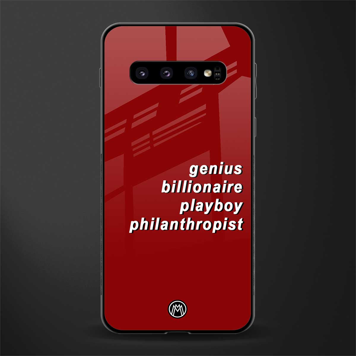 genius billionaire playboy philantrophist glass case for samsung galaxy s10 image