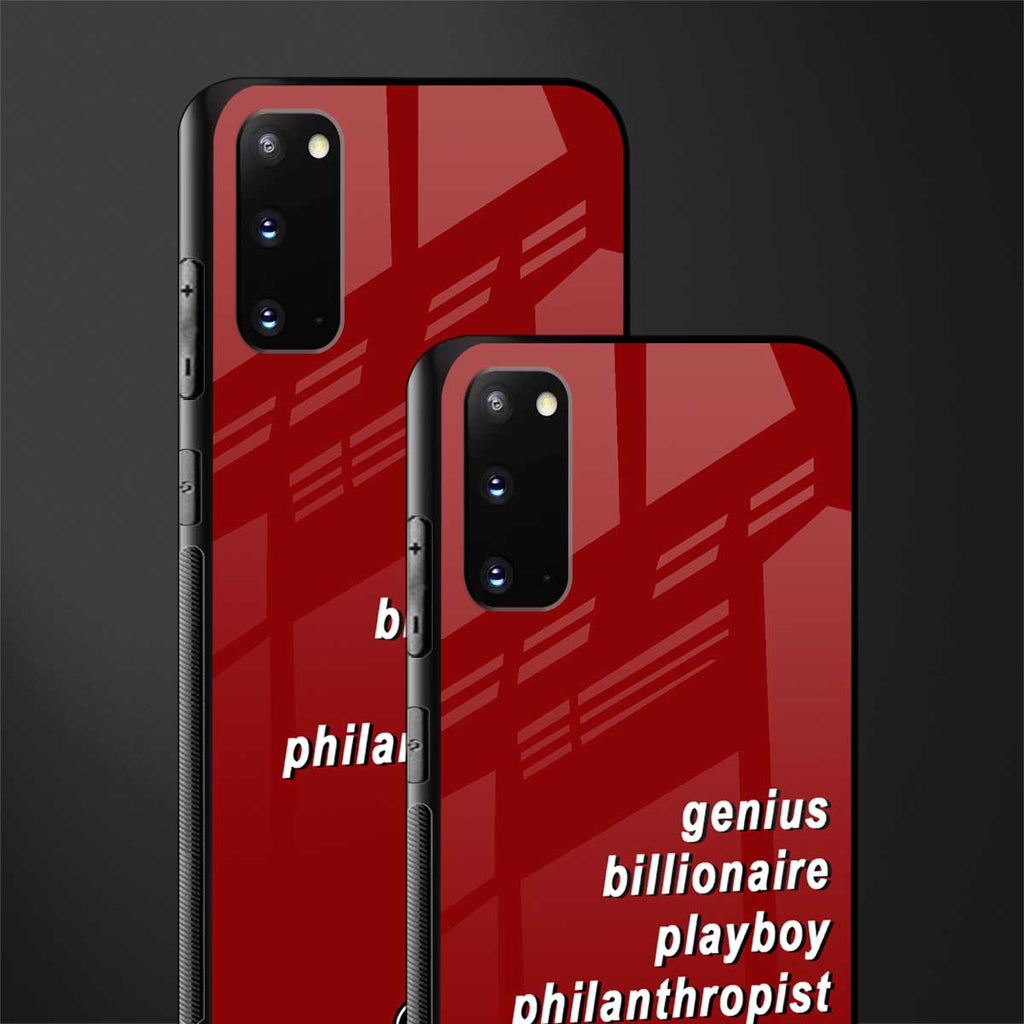 genius billionaire playboy philantrophist glass case for samsung galaxy s20 image-2