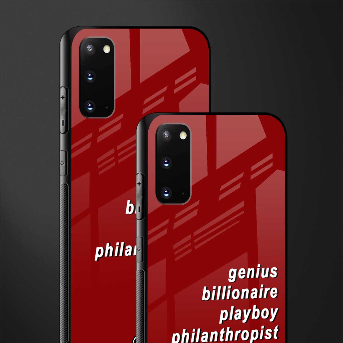 genius billionaire playboy philantrophist glass case for samsung galaxy s20 image-2
