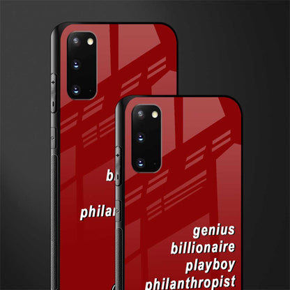 genius billionaire playboy philantrophist glass case for samsung galaxy s20 image-2