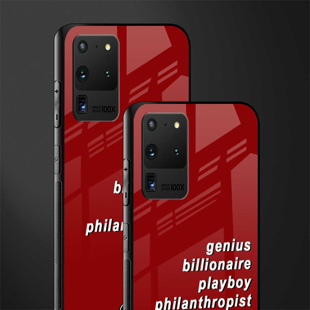 genius billionaire playboy philantrophist glass case for samsung galaxy s20 ultra image-2