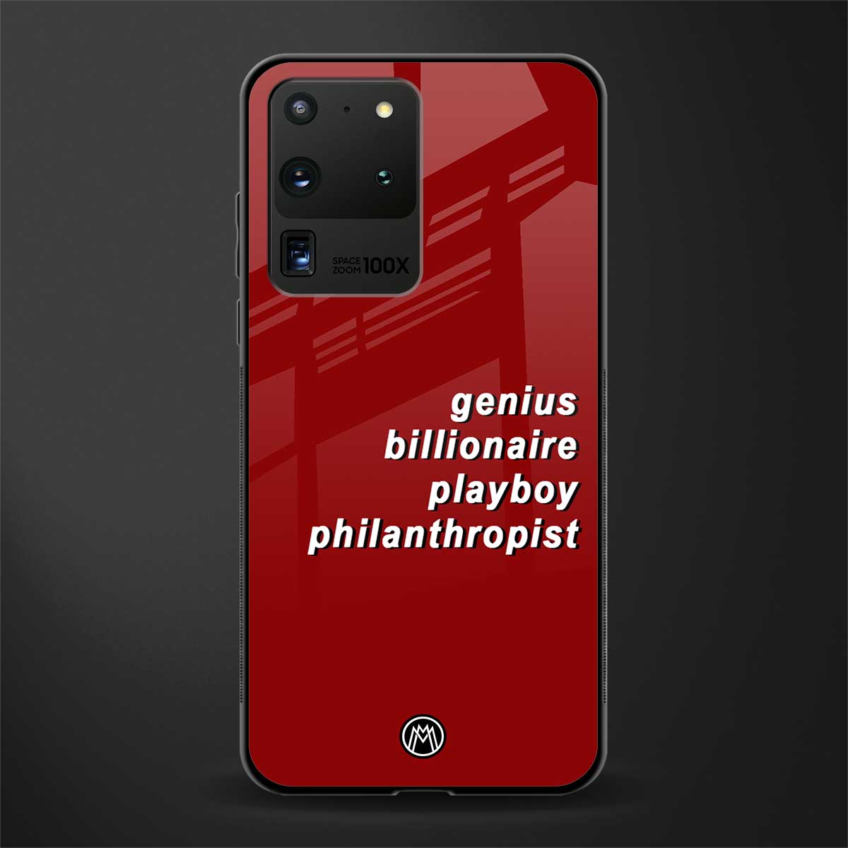 genius billionaire playboy philantrophist glass case for samsung galaxy s20 ultra image