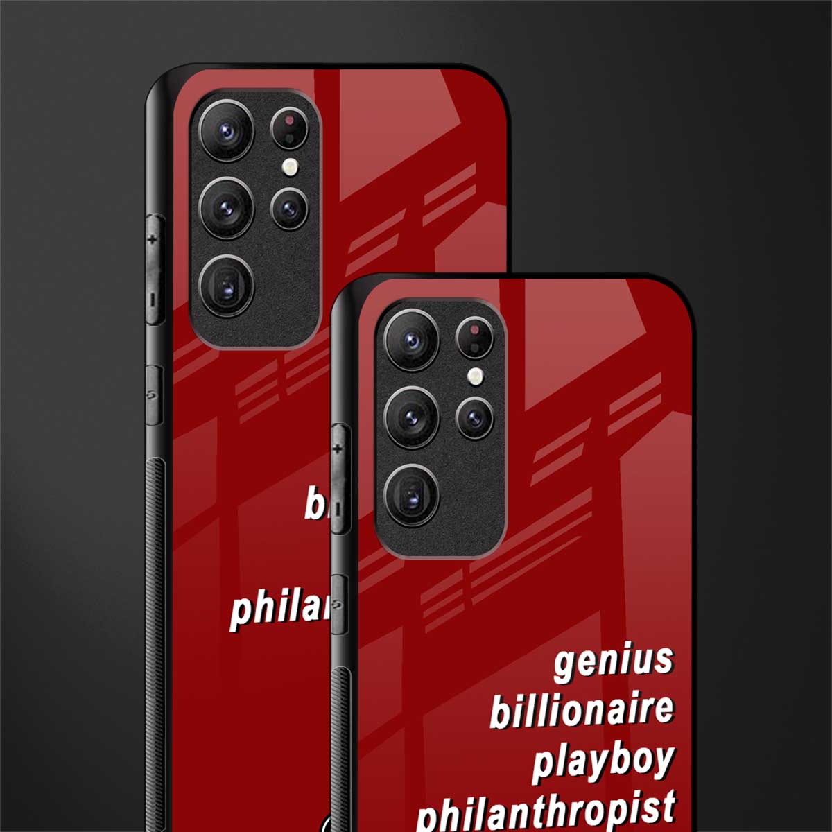 genius billionaire playboy philantrophist glass case for samsung galaxy s22 ultra 5g image-2