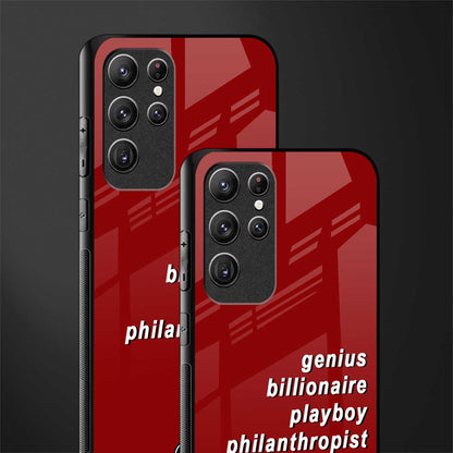 genius billionaire playboy philantrophist glass case for samsung galaxy s22 ultra 5g image-2