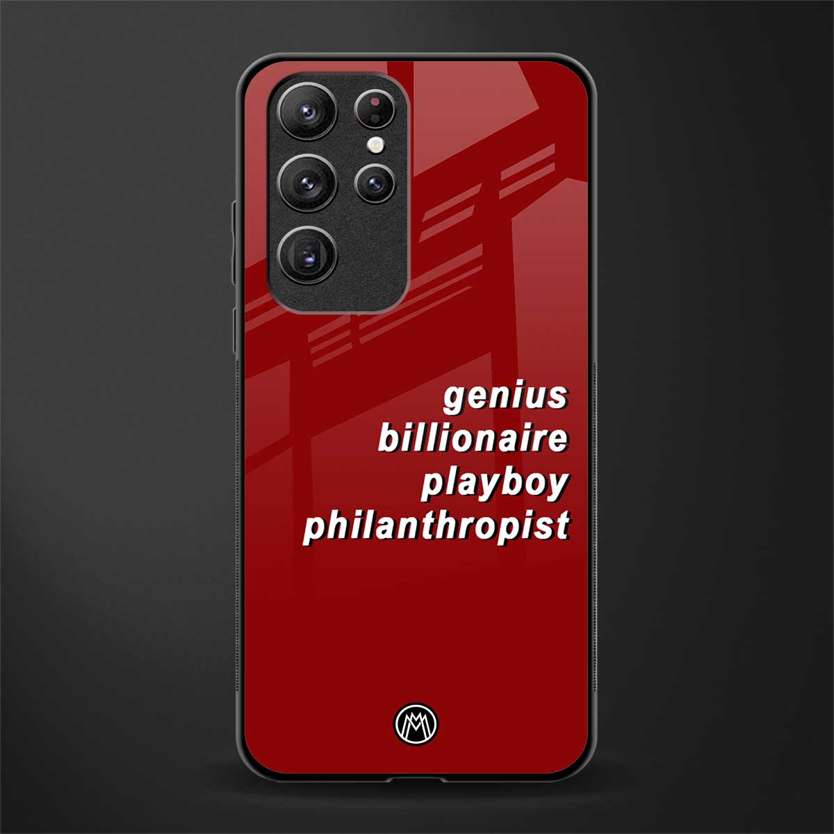genius billionaire playboy philantrophist glass case for samsung galaxy s22 ultra 5g image