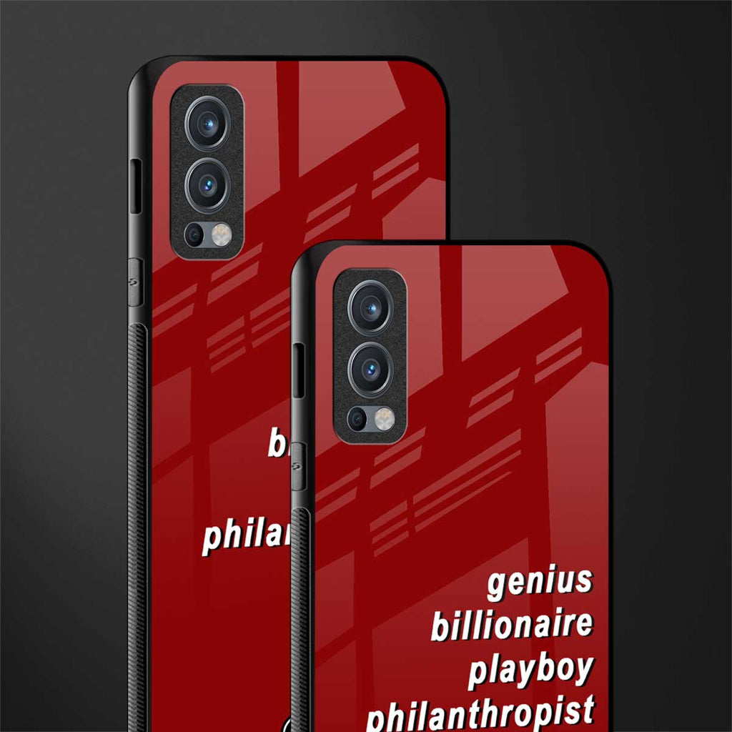 genius billionaire playboy philantrophist glass case for oneplus nord 2 5g image-2