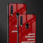 genius billionaire playboy philantrophist glass case for vivo y12 image-2
