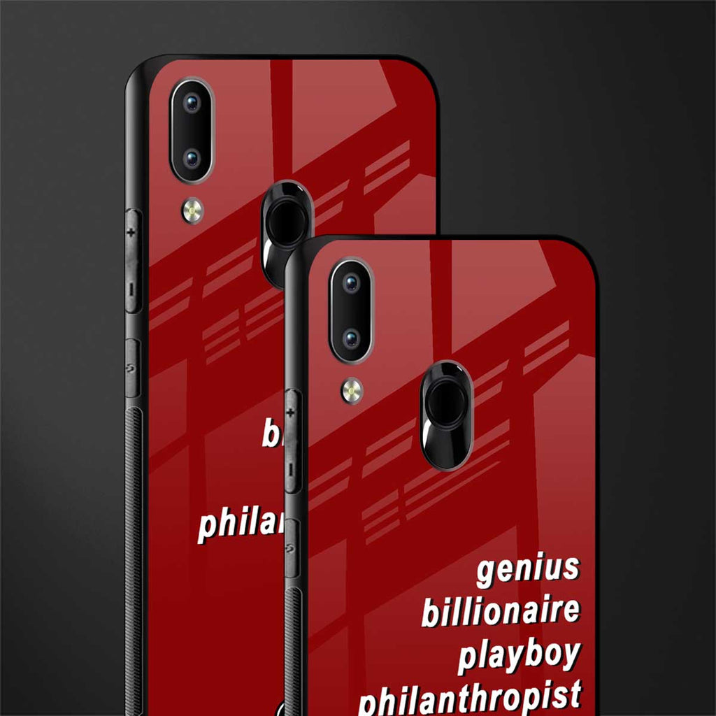 genius billionaire playboy philantrophist glass case for vivo y91 image-2