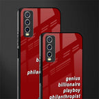 genius billionaire playboy philantrophist glass case for vivo y20i vivo y20t image-2