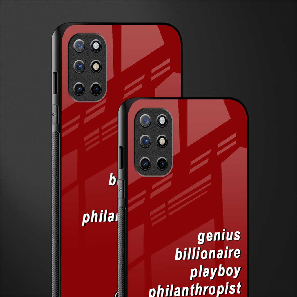 genius billionaire playboy philantrophist glass case for oneplus 8t image-2