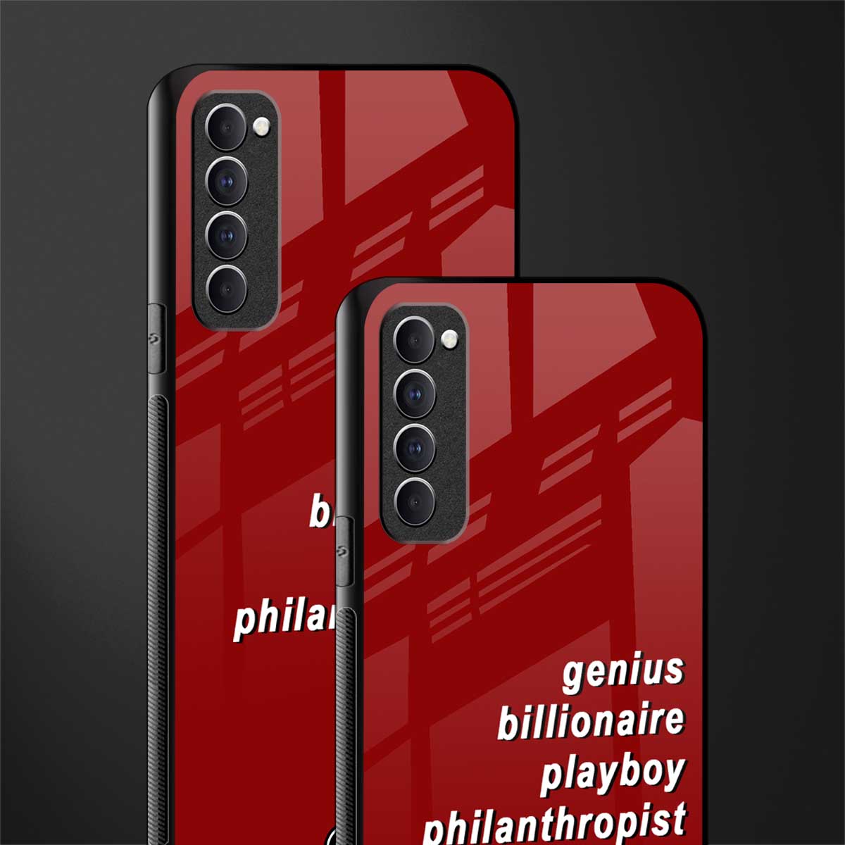 genius billionaire playboy philantrophist glass case for oppo reno 4 pro image-2