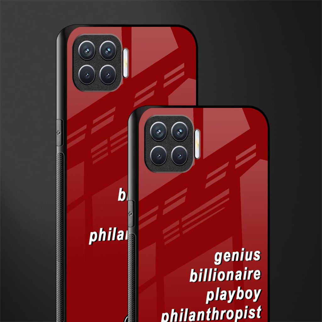 genius billionaire playboy philantrophist glass case for oppo f17 image-2
