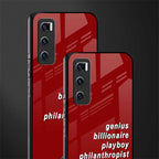 genius billionaire playboy philantrophist glass case for vivo v20 se image-2