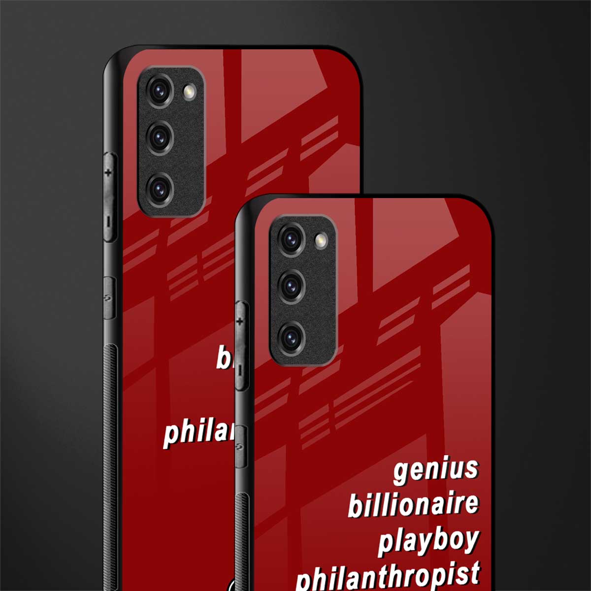 genius billionaire playboy philantrophist glass case for samsung galaxy s20 fe image-2