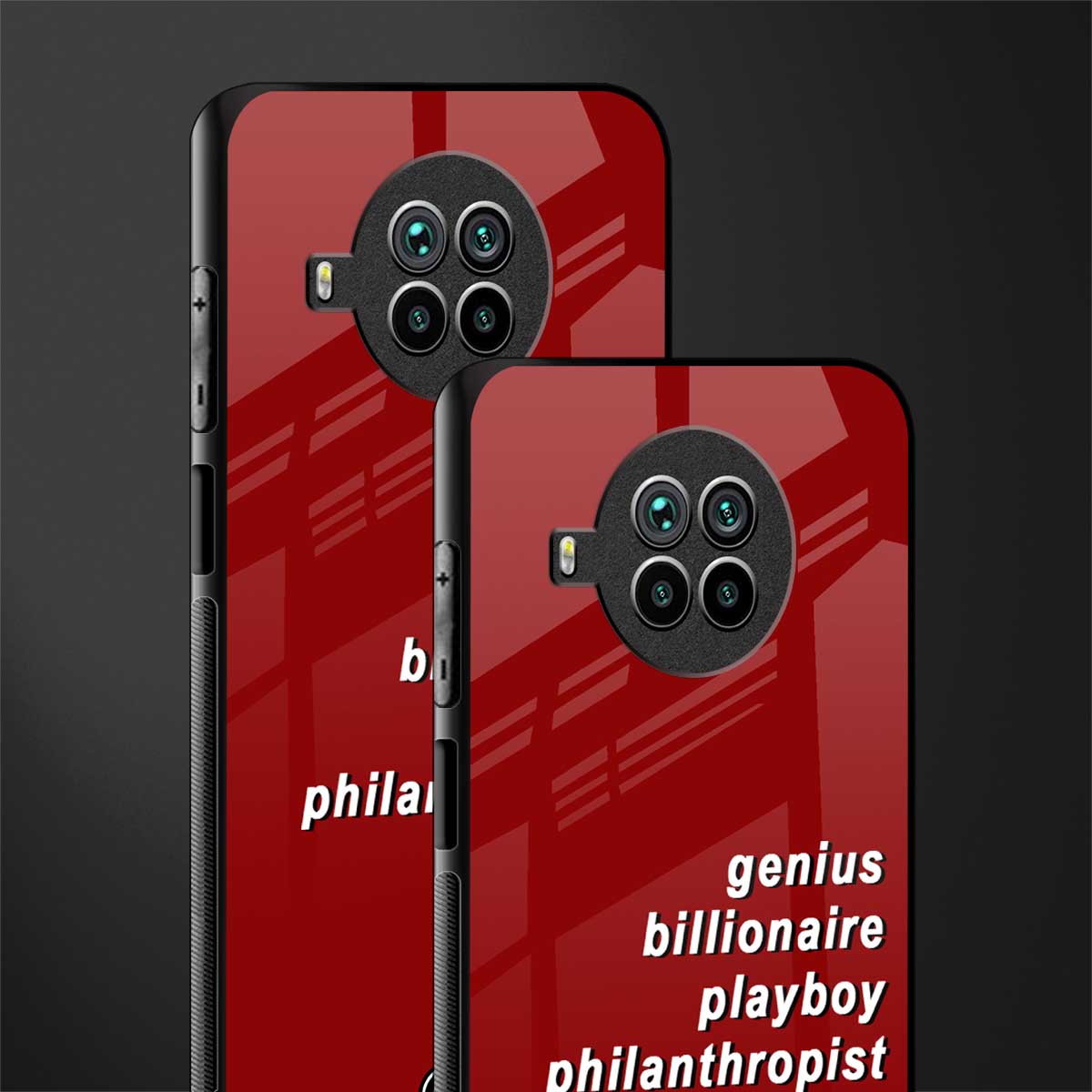 genius billionaire playboy philantrophist glass case for mi 10i image-2