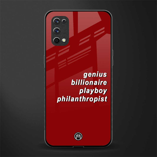 genius billionaire playboy philantrophist glass case for realme x7 pro image