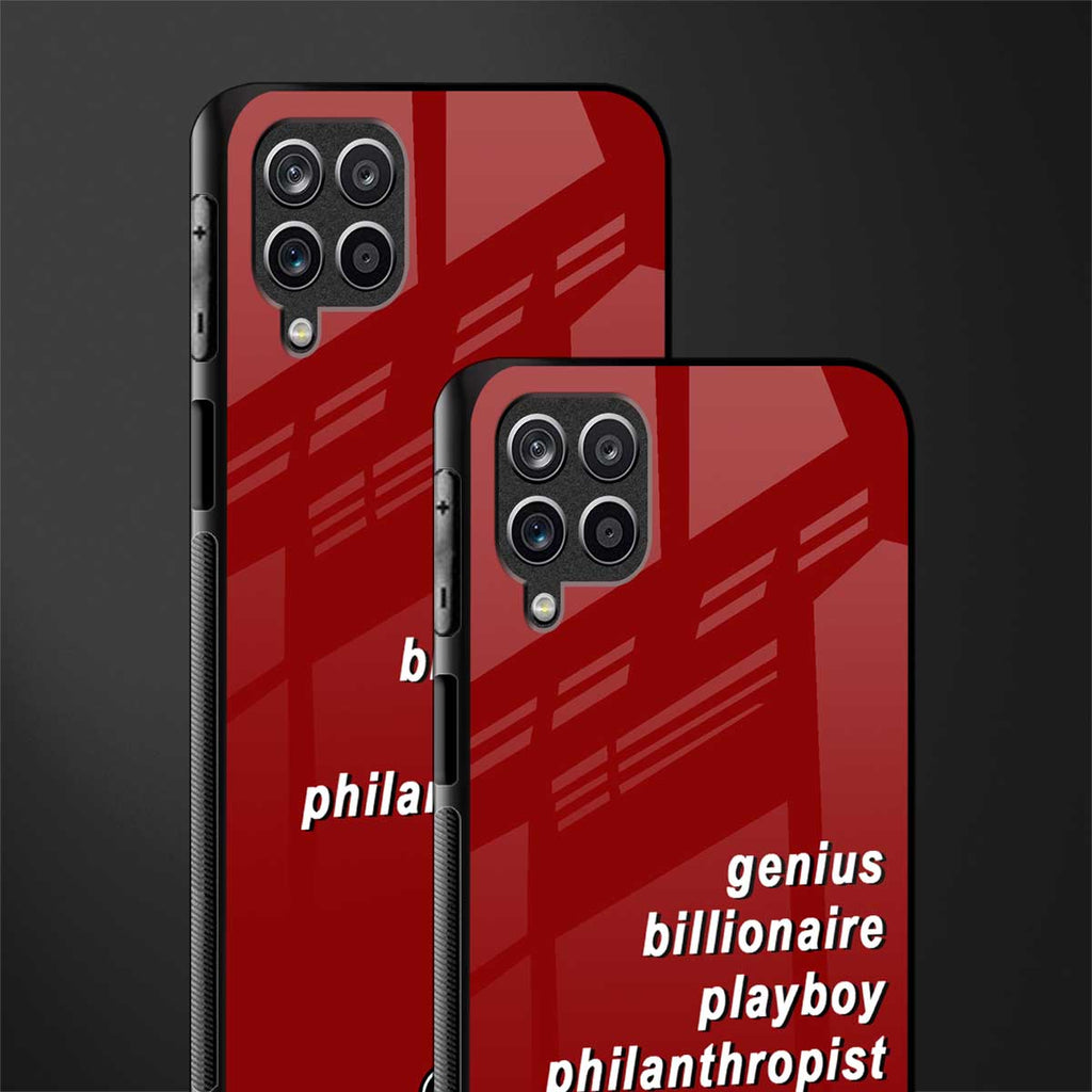 genius billionaire playboy philantrophist glass case for samsung galaxy m12 image-2