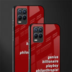 genius billionaire playboy philantrophist glass case for realme 8 pro image-2