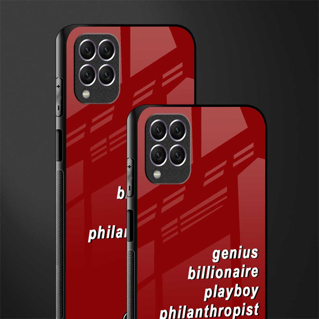genius billionaire playboy philantrophist glass case for samsung galaxy f62 image-2