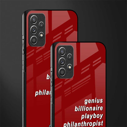 genius billionaire playboy philantrophist glass case for samsung galaxy a52 image-2