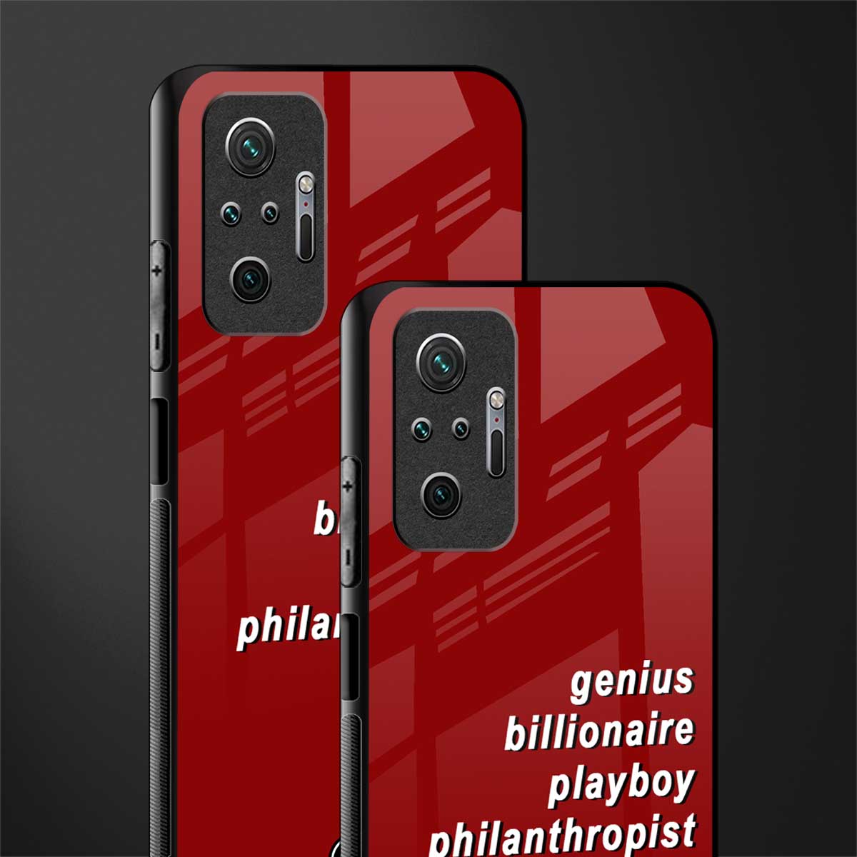 genius billionaire playboy philantrophist glass case for redmi note 10 pro max image-2