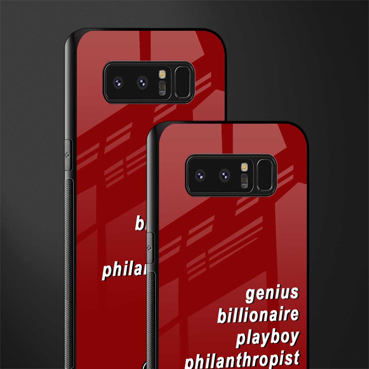 genius billionaire playboy philantrophist glass case for samsung galaxy note 8 image-2