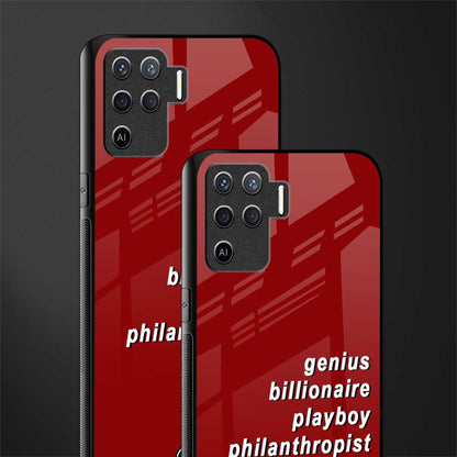 genius billionaire playboy philantrophist glass case for oppo f19 pro image-2