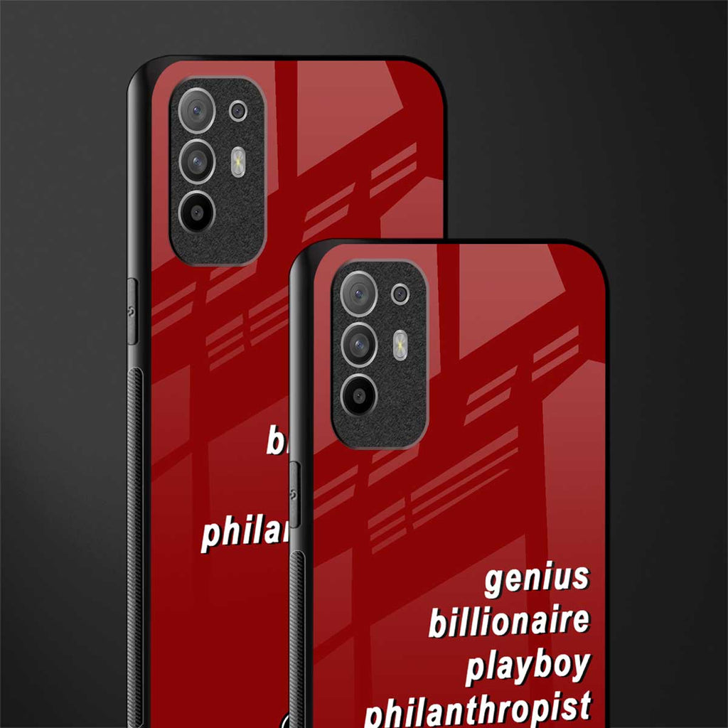 genius billionaire playboy philantrophist glass case for oppo f19 pro plus image-2