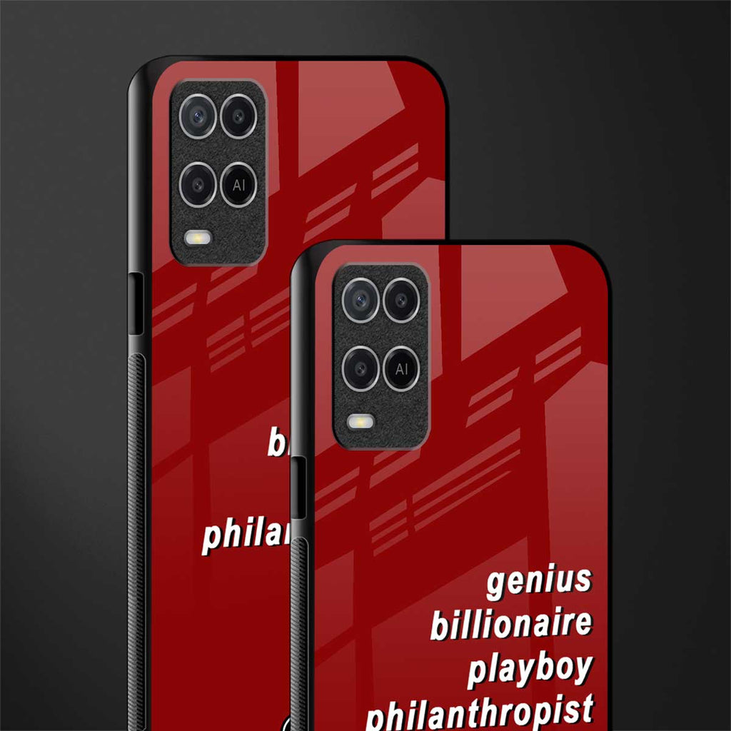 genius billionaire playboy philantrophist glass case for oppo a54 image-2