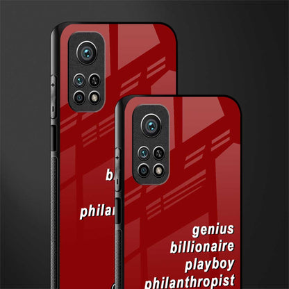 genius billionaire playboy philantrophist glass case for mi 10t 5g image-2