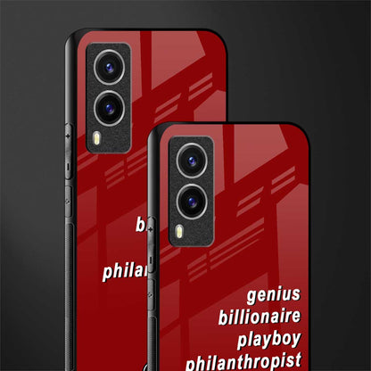 genius billionaire playboy philantrophist glass case for vivo v21e 5g image-2