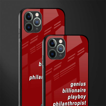 genius billionaire playboy philantrophist glass case for iphone 11 pro max image-2