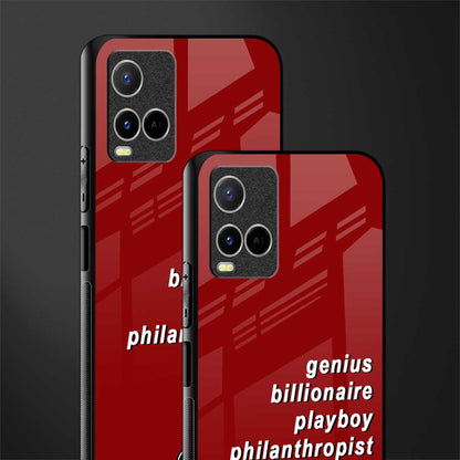 genius billionaire playboy philantrophist glass case for vivo y33s vivo y33t image-2
