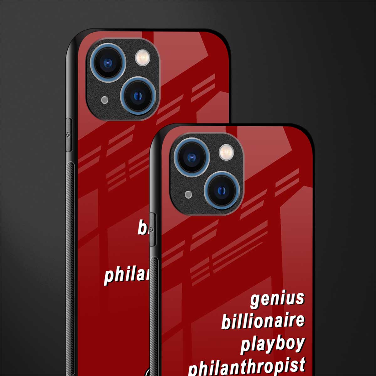 genius billionaire playboy philantrophist glass case for iphone 13 mini image-2