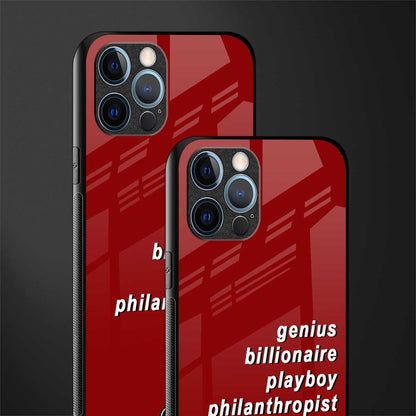 genius billionaire playboy philantrophist glass case for iphone 14 pro max image-2