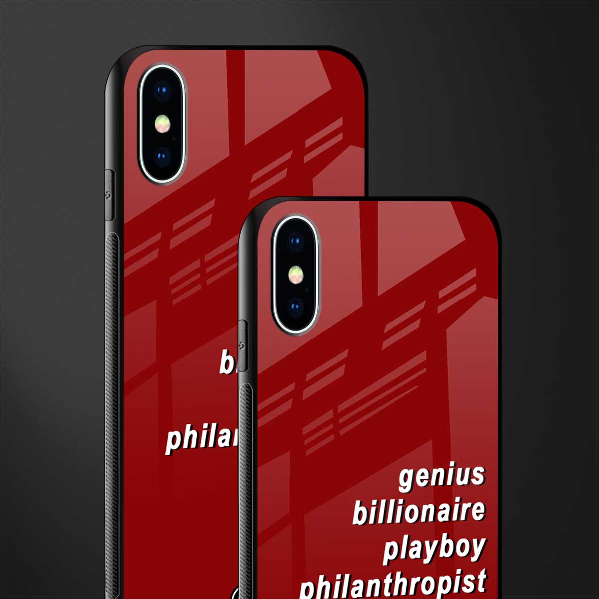 genius billionaire playboy philantrophist glass case for iphone x image-2